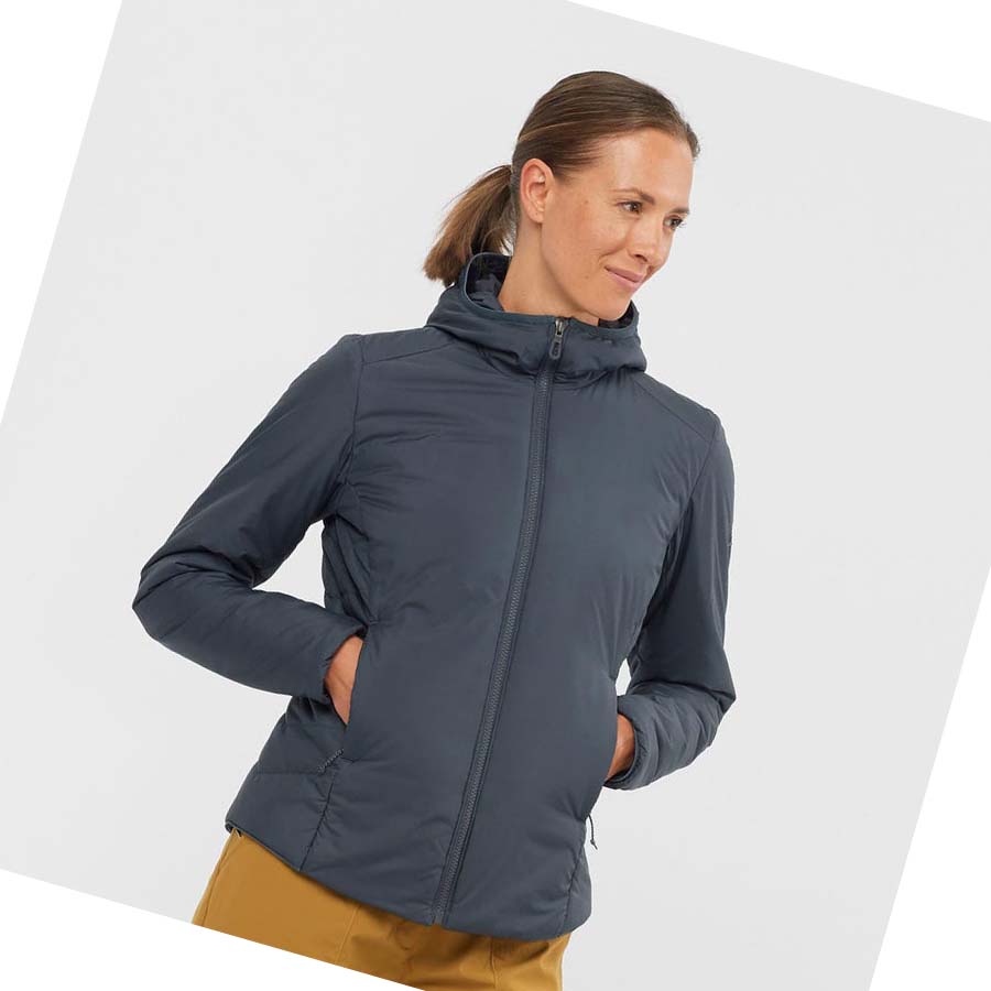 Chaquetas Salomon OUTRACK INSULATED Mujer Azul Marino | MX 2456AHK